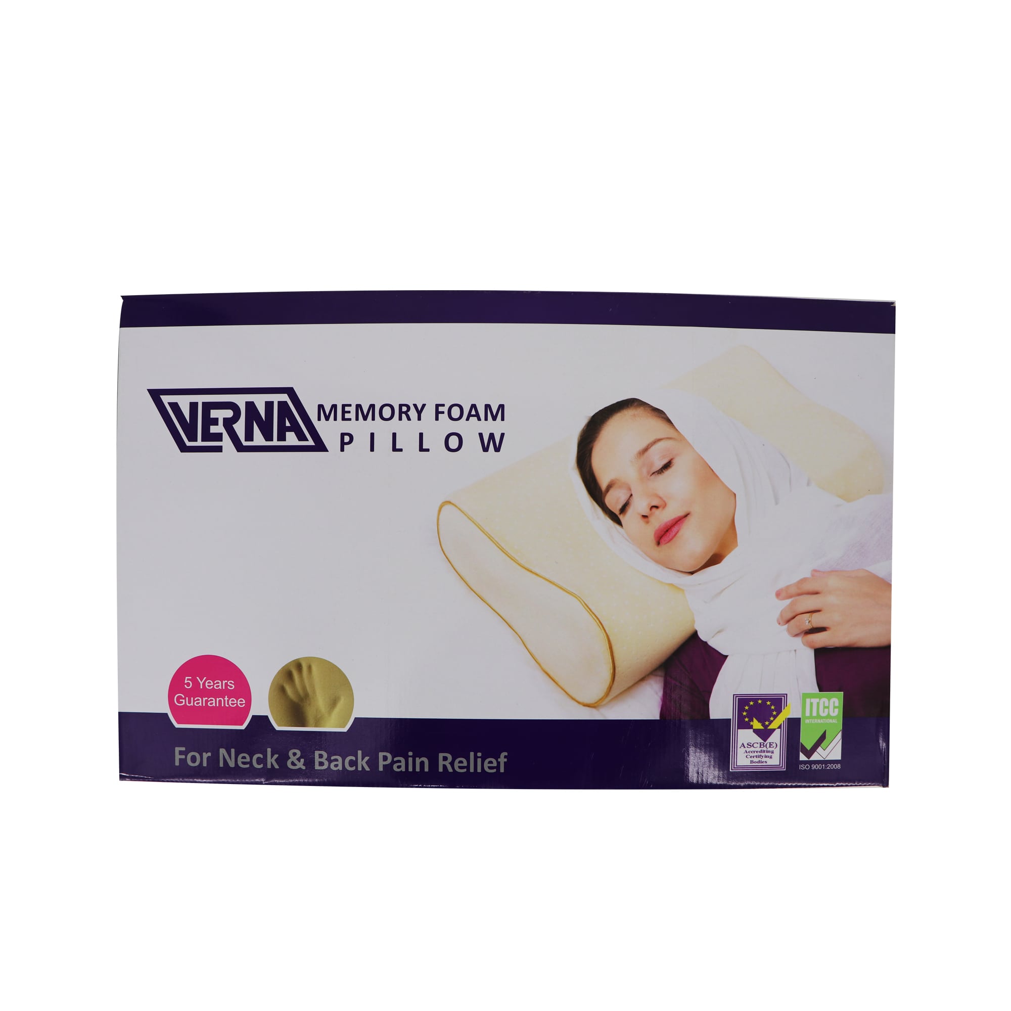 بالشت مموری ورنا مدل فوم سخت