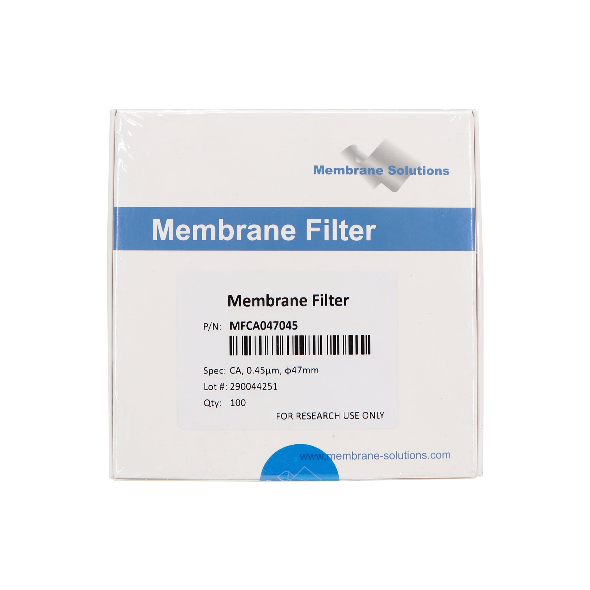 کاغذ صافی CA 0.45 ممبرین استریل
