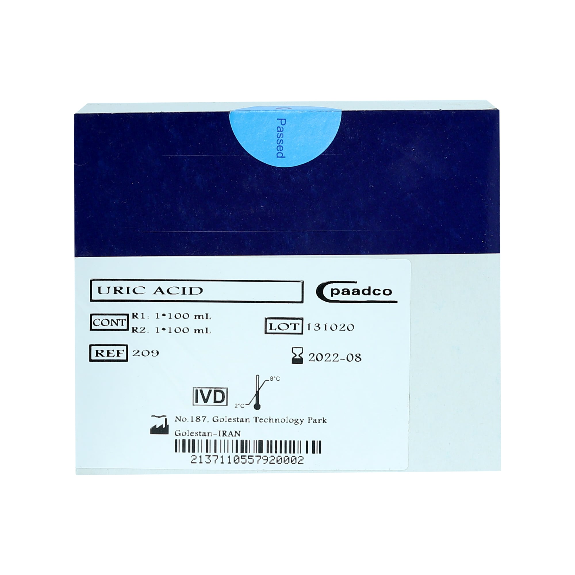 کیت اسید اوریک پادکو BT