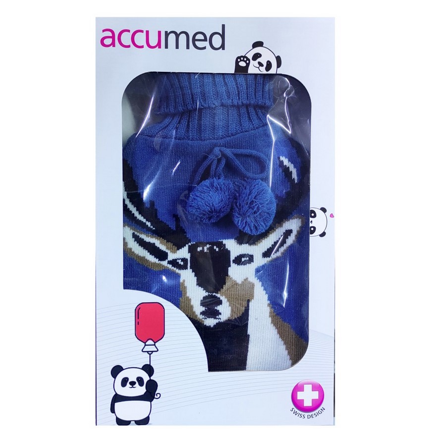 کیسه آب گرم کاوردار accumed مدل Rubber+149