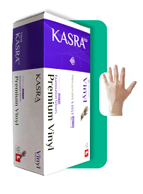 دستکش معاینه وینیل کسری طب سایز لارج (بزرگ) L(large)